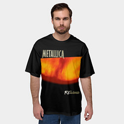 Футболка оверсайз мужская Metallica ReLoad, цвет: 3D-принт — фото 2