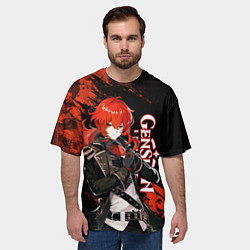 Футболка оверсайз мужская GENSHIN IMPACT ДИЛЮК DILUC, цвет: 3D-принт — фото 2