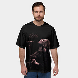 Футболка оверсайз мужская Песнь Адель, цвет: 3D-принт — фото 2