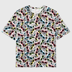 Мужская футболка оверсайз Модные Собачки