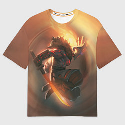 Мужская футболка оверсайз DOTA 2 ДЖАГЕРНАУТ