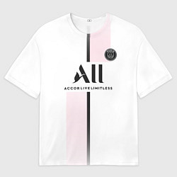 Футболка оверсайз мужская Mbappe 7 PSG Pink Theme, цвет: 3D-принт