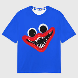 Футболка оверсайз мужская Huggy Wuggy Smile, Poppy Playtime, цвет: 3D-принт