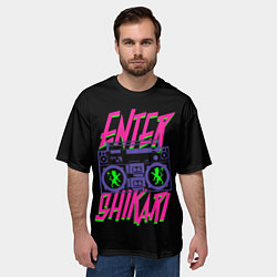 Футболка оверсайз мужская Enter Shikari BoomBox, цвет: 3D-принт — фото 2