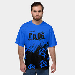 Футболка оверсайз мужская Гражданская оборона Гр Об, цвет: 3D-принт — фото 2