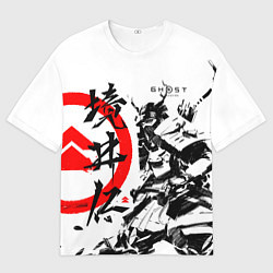 Футболка оверсайз мужская Ghost of Tsushima Самурай, цвет: 3D-принт