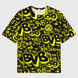Мужская футболка оверсайз BVB 09 - BORUSSIA Боруссия Дортмунд