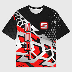 Мужская футболка оверсайз SEAT СЕАТ