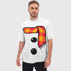 Футболка оверсайз мужская Snowman Outfit, цвет: 3D-принт — фото 2