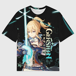 Футболка оверсайз мужская Genshin Impact - Jean, цвет: 3D-принт
