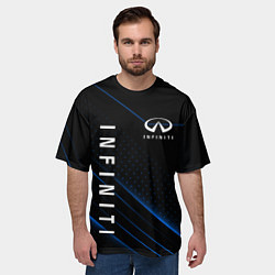 Футболка оверсайз мужская INFINITI ИНФИНИТИ, цвет: 3D-принт — фото 2