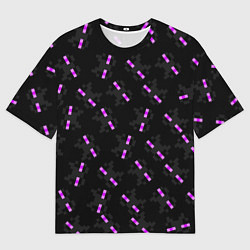 Мужская футболка оверсайз ЛИЦО ЭНДЕРМЕНА, МАЙНКРАФТ