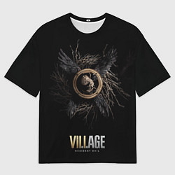 Футболка оверсайз мужская RE Village Wings, цвет: 3D-принт