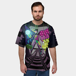 Футболка оверсайз мужская Spamton: BIG SHOT ! Deltarune Спамтон, цвет: 3D-принт — фото 2