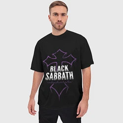 Футболка оверсайз мужская Black Sabbat Cross, цвет: 3D-принт — фото 2
