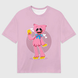 Футболка оверсайз мужская KISSY MISSY POPPY PLAYTIME ПОППИ ПЛЕЙТАЙМ КИССИ МИ, цвет: 3D-принт