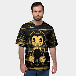 Футболка оверсайз мужская Bendy and the ink machine - Бенди, цвет: 3D-принт — фото 2