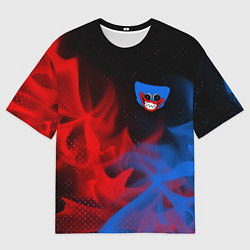 Мужская футболка оверсайз HUGGY WUGGY Пламя