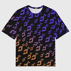 Мужская футболка оверсайз JOJOS BIZARRE ADVENTURE PATTERN