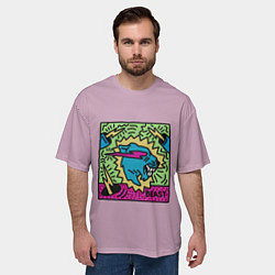 Футболка оверсайз мужская Mr Beast Drawing Full Print, цвет: 3D-принт — фото 2
