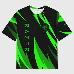 Мужская футболка оверсайз RAZER GREEN
