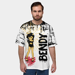 Футболка оверсайз мужская Констебль Alice Bendy, цвет: 3D-принт — фото 2