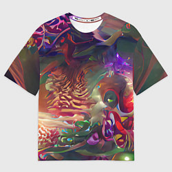 Мужская футболка оверсайз Рождественские тайны