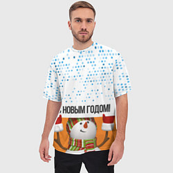 Футболка оверсайз мужская СнежовичОк, цвет: 3D-принт — фото 2