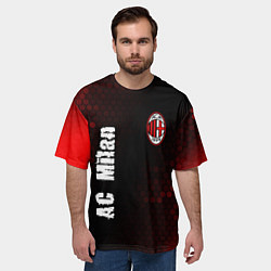 Футболка оверсайз мужская AC MILAN AC Milan Графика, цвет: 3D-принт — фото 2