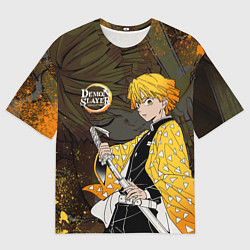 Мужская футболка оверсайз ТОМИОКА SLAYER КЛИНОК