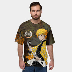 Футболка оверсайз мужская ТОМИОКА SLAYER КЛИНОК, цвет: 3D-принт — фото 2