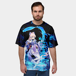 Футболка оверсайз мужская КОКОМИ ГЕНШИН ИМПАКТ KOKOMI, цвет: 3D-принт — фото 2