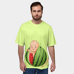 Футболка оверсайз мужская Моя ягодка, цвет: 3D-принт — фото 2