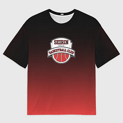 Футболка оверсайз мужская БАСКЕТБОЛЬНЫЙ КЛУБ SEIRIN, цвет: 3D-принт