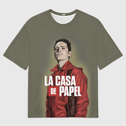 Мужская футболка оверсайз БУМАЖНЫЙ ДОМ БЕРЛИН - LA CASA DE PAPEL