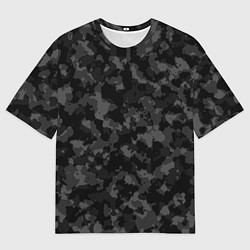 Мужская футболка оверсайз ТЁМНЫЙ КАМУФЛЯЖ