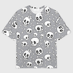 Мужская футболка оверсайз Skulls & bones