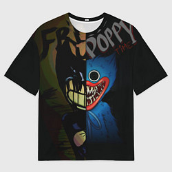 Мужская футболка оверсайз POPPY PLAYTIME BENDY AND THE INK MACHINE