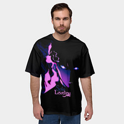 Футболка оверсайз мужская Сон Джин Ву - Solo Leveling, цвет: 3D-принт — фото 2