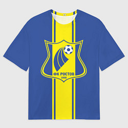 Футболка оверсайз мужская ФК - Ростов, цвет: 3D-принт