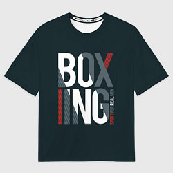 Мужская футболка оверсайз Бокс - Boxing