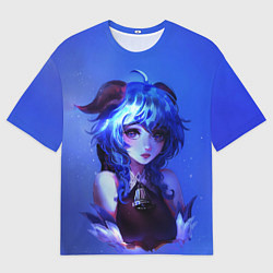 Футболка оверсайз мужская Гань Юй во всей красе Геншин Импакт, цвет: 3D-принт