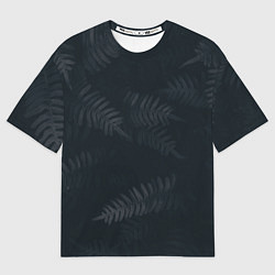 Мужская футболка оверсайз Влажный Папоротник