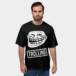 Футболка оверсайз мужская Интернет Тролль, цвет: 3D-принт — фото 2