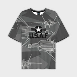 Футболка оверсайз мужская U S Air force, цвет: 3D-принт