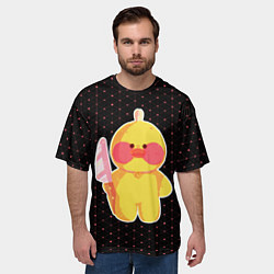 Футболка оверсайз мужская LALAFANFAN - МИЛАЯ Графика, цвет: 3D-принт — фото 2