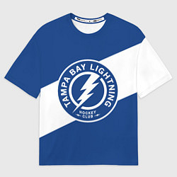 Мужская футболка оверсайз Тампа-Бэй Лайтнинг , Tampa Bay Lightning