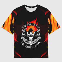 Футболка оверсайз мужская DARKEST DUNGEON FIRE ФАКЕЛ, цвет: 3D-принт