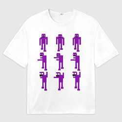 Мужская футболка оверсайз Five Nights At Freddys purple guy