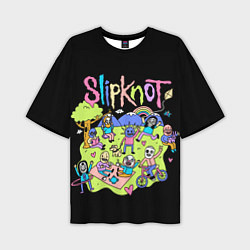 Футболка оверсайз мужская Slipknot cuties, цвет: 3D-принт